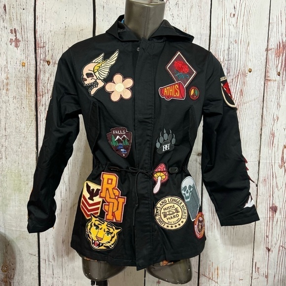 REASON BRAND Affiliated Fishtail Parka Men’s Jacket in Black size Medium NWT - Picture 9 of 17